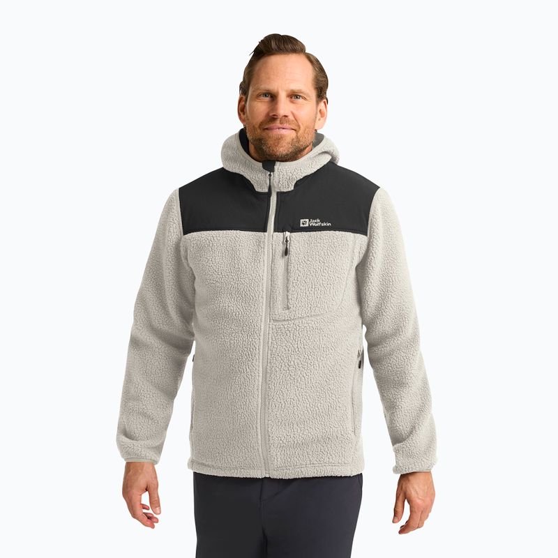 Vyriškas fliso džemperis Jack Wolfskin Kammweg Pile Fz pale sand