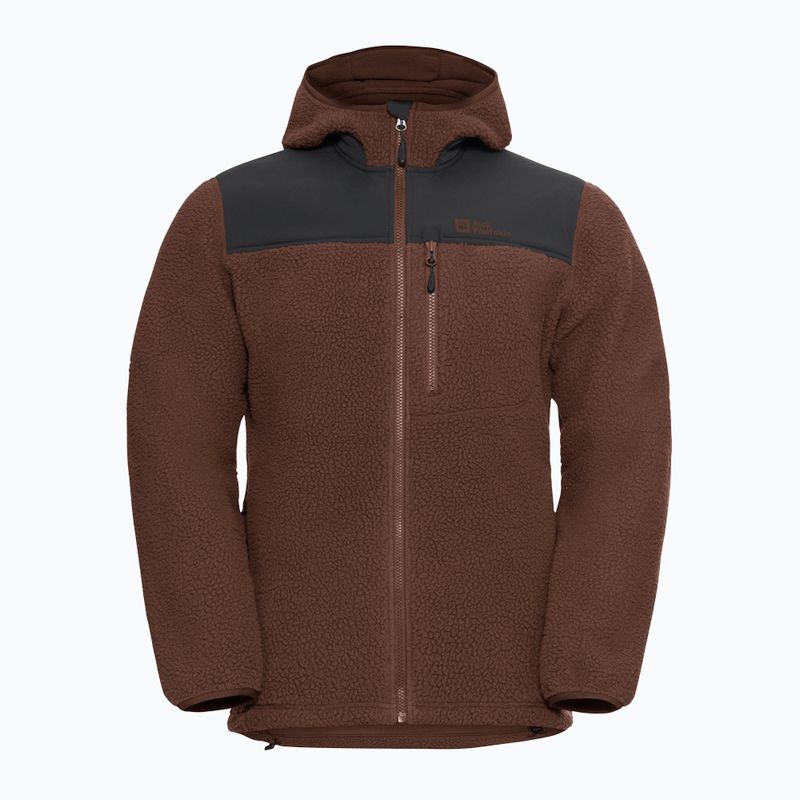Vyriškas fliso džemperis Jack Wolfskin Kammweg Pile Fz hot choc 7