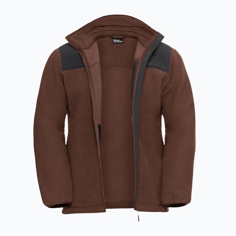 Vyriškas fliso džemperis Jack Wolfskin Kammweg Pile Fz hot choc 9