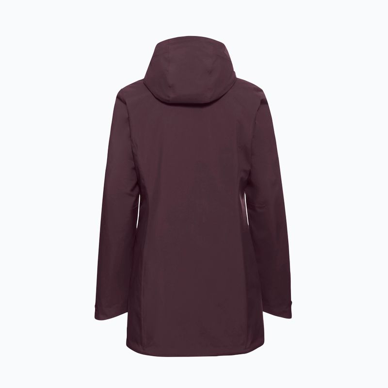 Moteriška striukė nuo lietaus Jack Wolfskin Heidelstein Ins amaranth 8