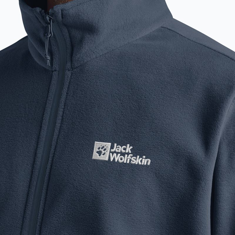 Vyriškas fliso džemperis Jack Wolfskin Taunus Fz midnight sky 5