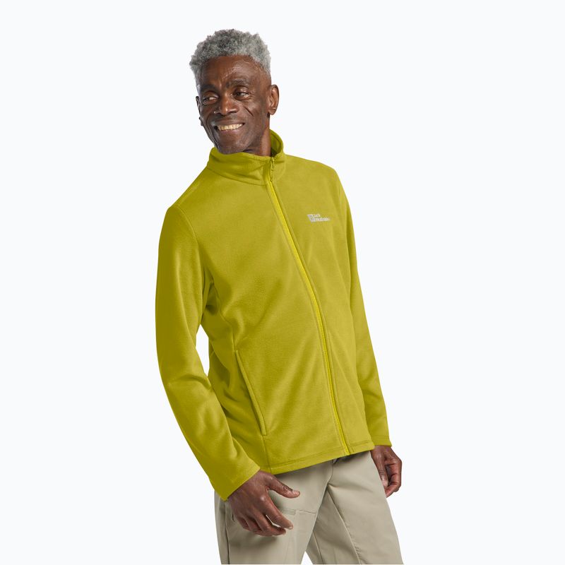 Vyriškas fliso džemperis Jack Wolfskin Taunus Fz chartreuse