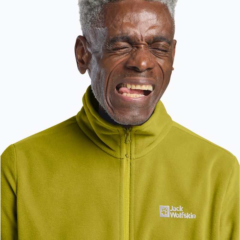 Vyriškas fliso džemperis Jack Wolfskin Taunus Fz chartreuse 4