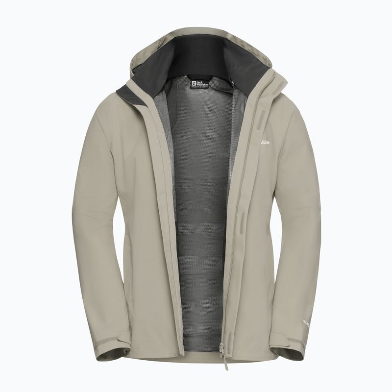 Vyriška striukė nuo lietaus Jack Wolfskin Trailtime 2L linen 9