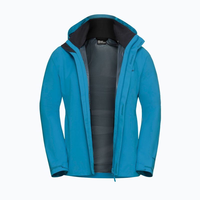 Vyriška striukė nuo lietaus Jack Wolfskin Trailtime 2L aurora blue 9