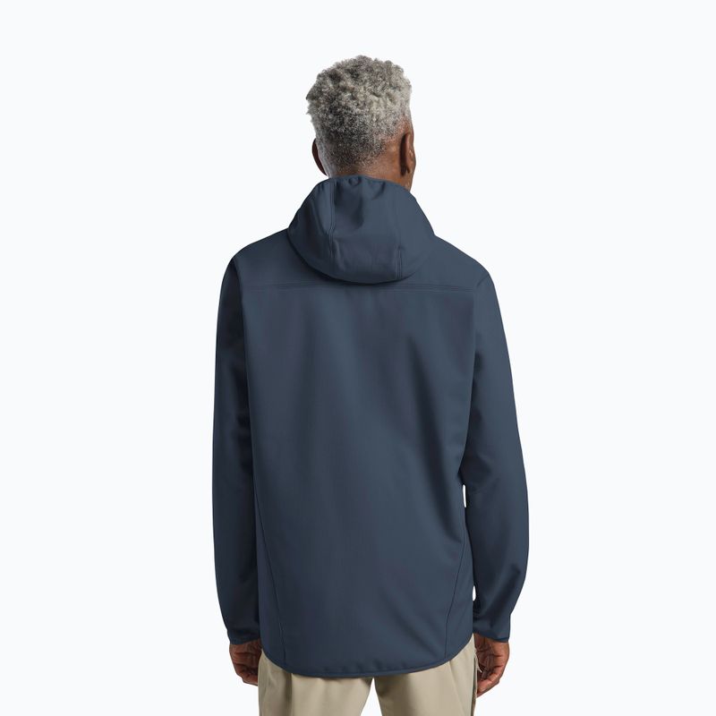 Vyriška softshell striukė Jack Wolfskin Bornberg Hoody midnight sky 3