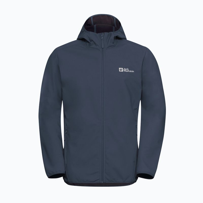 Vyriška softshell striukė Jack Wolfskin Bornberg Hoody midnight sky 6