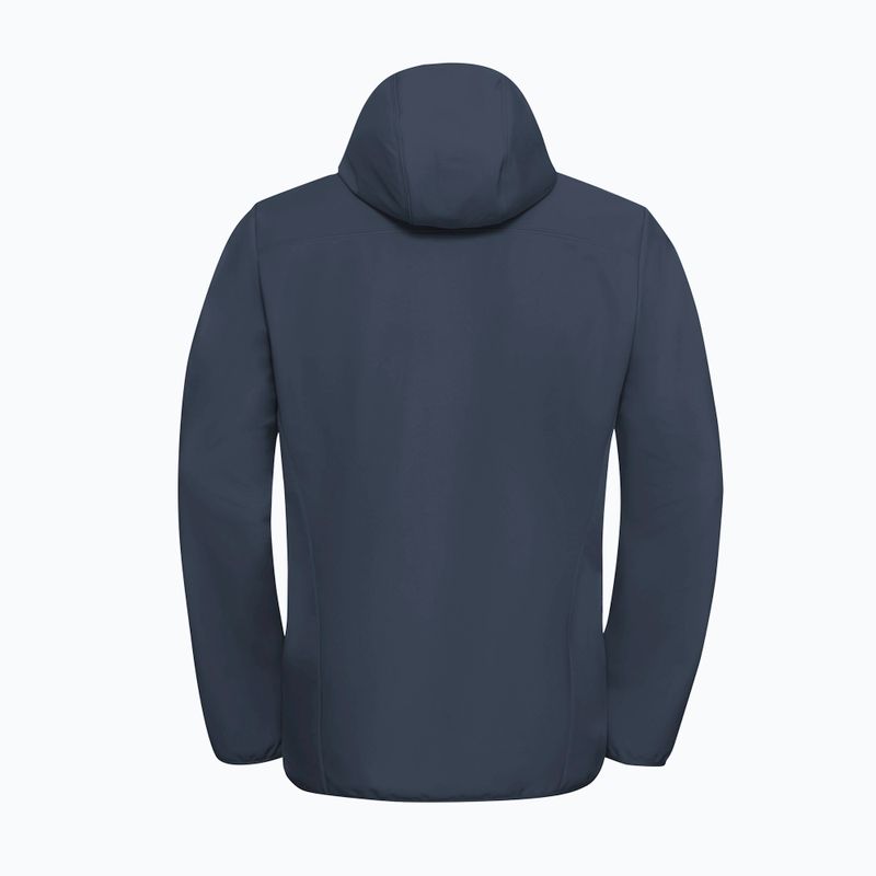 Vyriška softshell striukė Jack Wolfskin Bornberg Hoody midnight sky 7