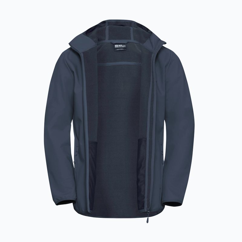 Vyriška softshell striukė Jack Wolfskin Bornberg Hoody midnight sky 8