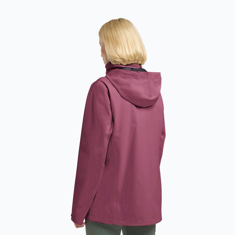 Moteriška striukė nuo lietaus Jack Wolfskin Trailtime 2L raisin 3