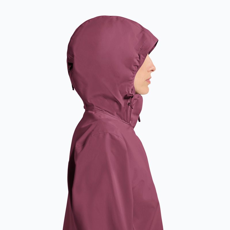 Moteriška striukė nuo lietaus Jack Wolfskin Trailtime 2L raisin 4