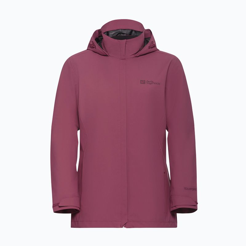 Moteriška striukė nuo lietaus Jack Wolfskin Trailtime 2L raisin 8
