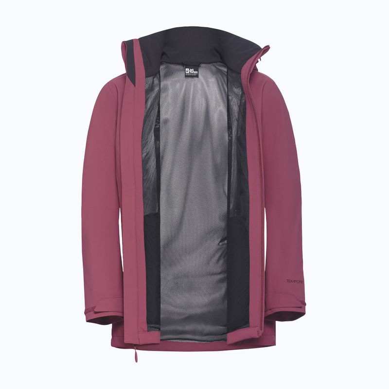 Moteriška striukė nuo lietaus Jack Wolfskin Trailtime 2L raisin 10