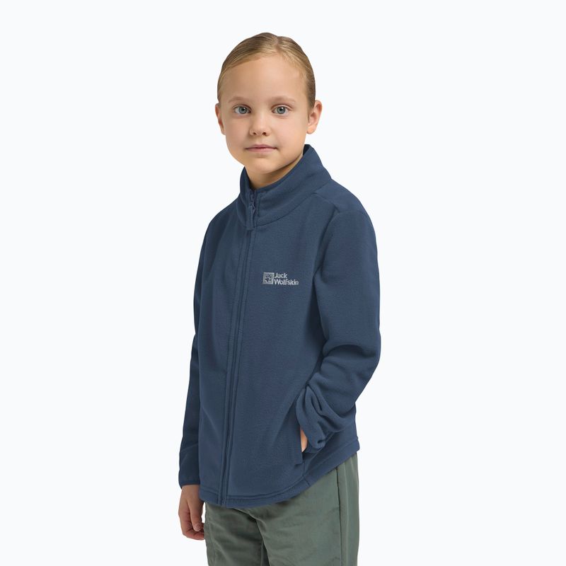 Vaikiškas fliso džemperis Jack Wolfskin Taunus midnight sky 9