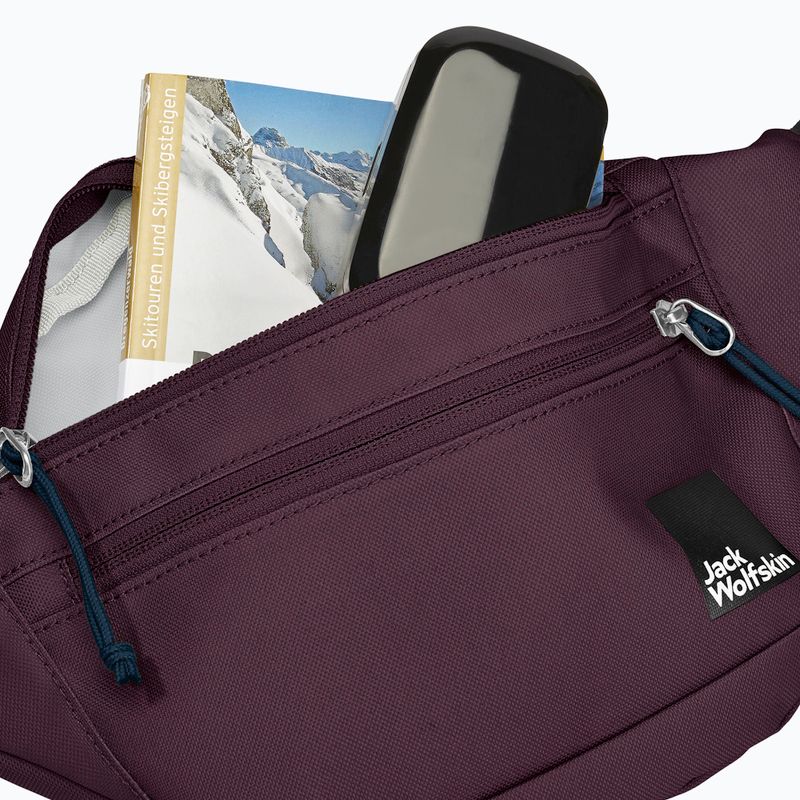 Dėklas juosmeniui Jack Wolfskin Konya Hipbag 2 l amarantas 6