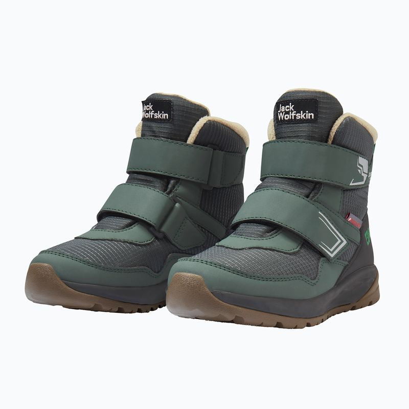 Vaikiški batai Jack Wolfskin Polar Bear-B Texapore Mid Vc mystic green 3