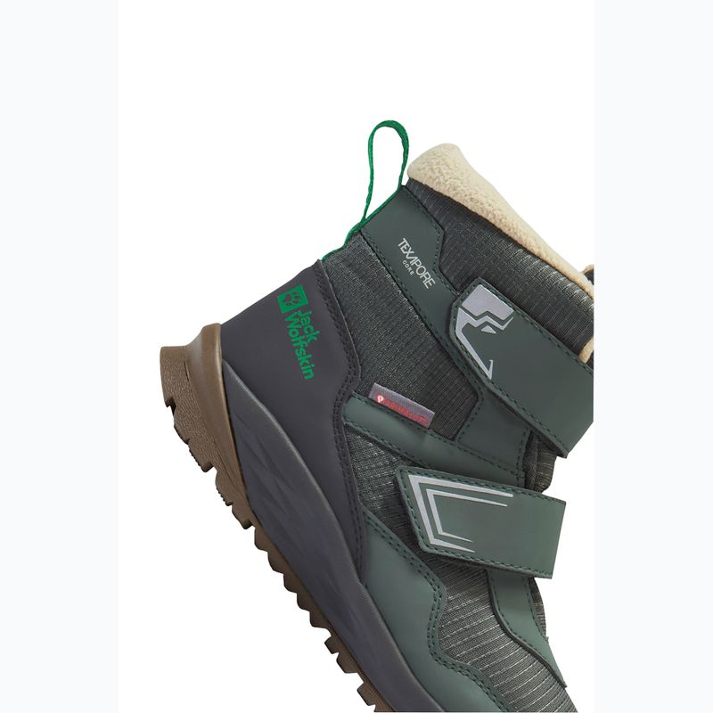 Vaikiški batai Jack Wolfskin Polar Bear-B Texapore Mid Vc mystic green 8