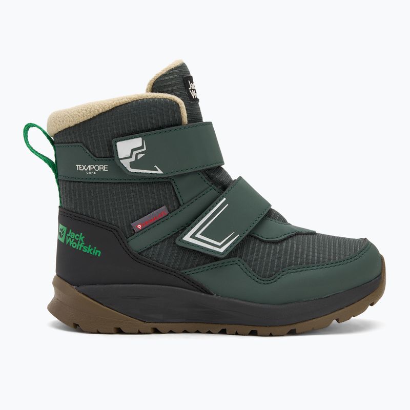 Vaikiški batai Jack Wolfskin Polar Bear-B Texapore Mid Vc mystic green 2
