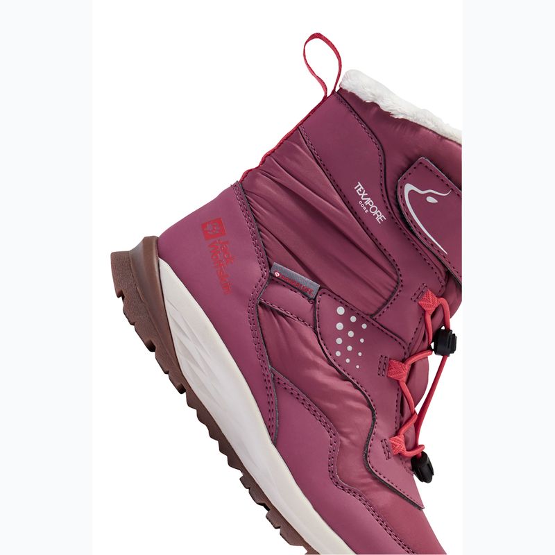Vaikiški batai Jack Wolfskin Polar Bear-G Texapore High Vc raisin 8