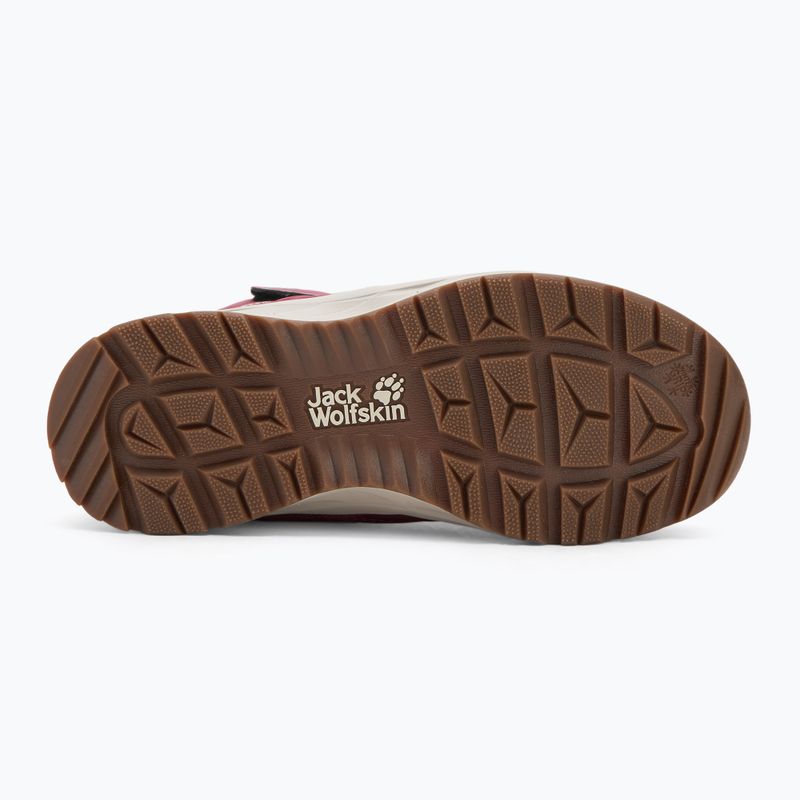 Vaikiški batai Jack Wolfskin Polar Bear-G Texapore High Vc raisin 4