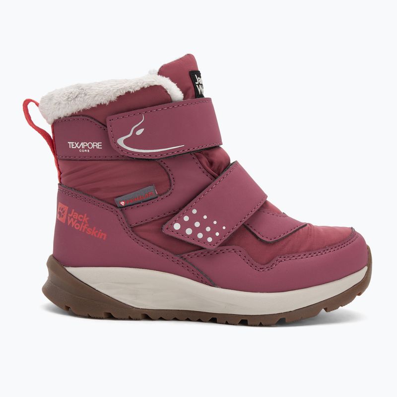 Vaikiški batai Jack Wolfskin Polar Bear-B Texapore Mid Vc raisin 2