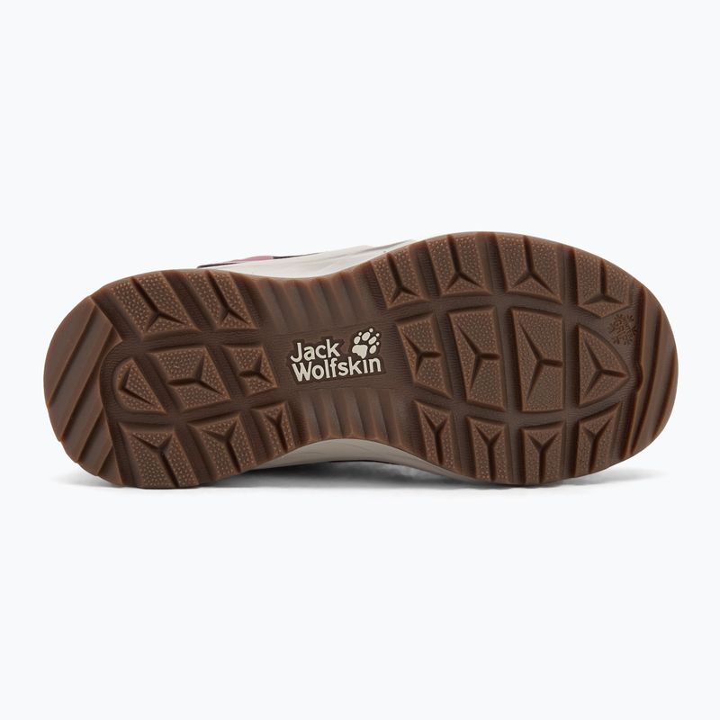 Vaikiški batai Jack Wolfskin Polar Bear-B Texapore Mid Vc raisin 4