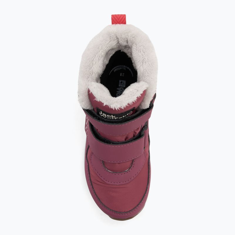 Vaikiški batai Jack Wolfskin Polar Bear-B Texapore Mid Vc raisin 5