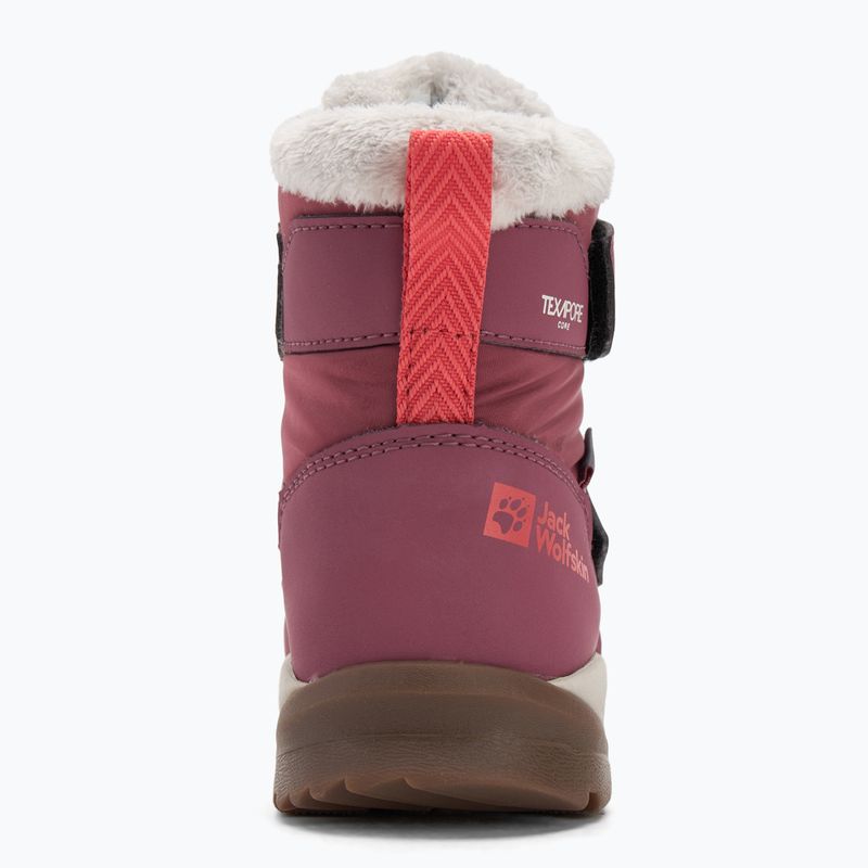 Vaikiški batai Jack Wolfskin Polar Bear-B Texapore Mid Vc raisin 6