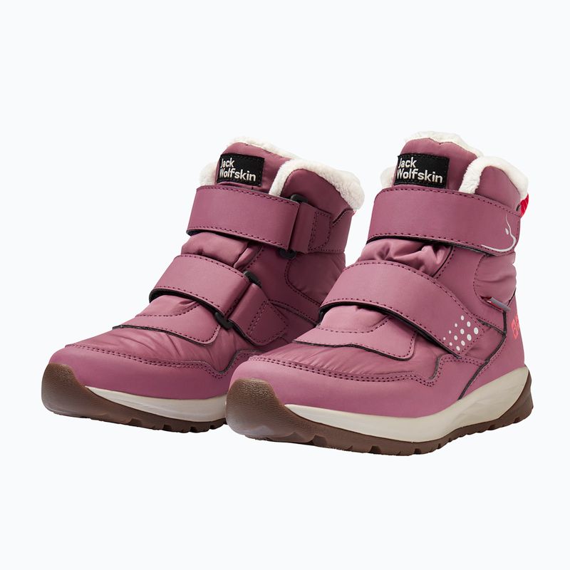 Vaikiški batai Jack Wolfskin Polar Bear-B Texapore Mid Vc raisin 3