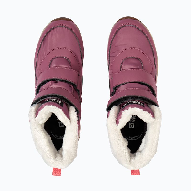 Vaikiški batai Jack Wolfskin Polar Bear-B Texapore Mid Vc raisin 5