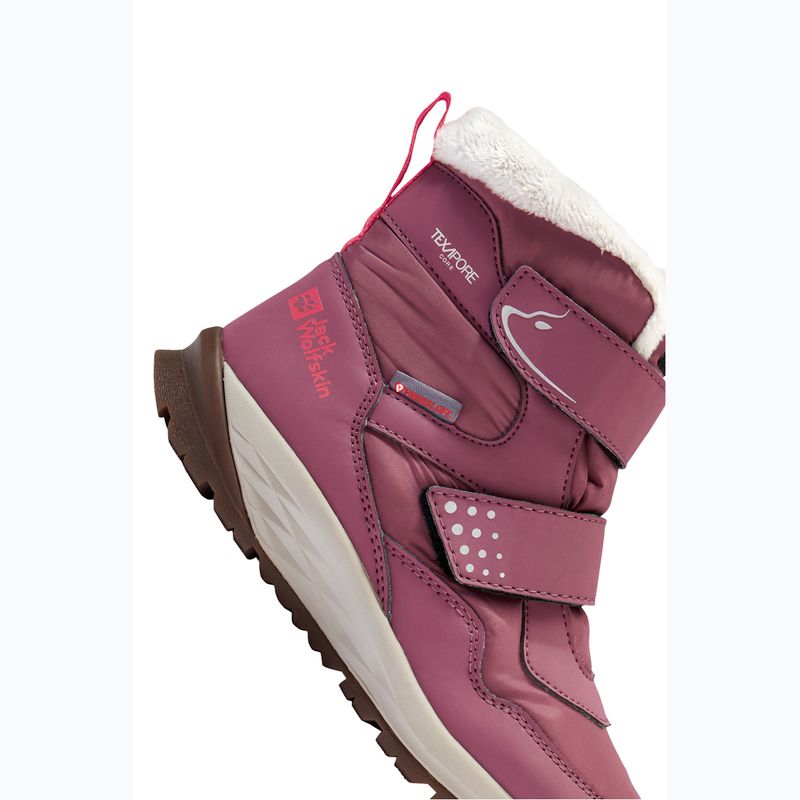 Vaikiški batai Jack Wolfskin Polar Bear-B Texapore Mid Vc raisin 8