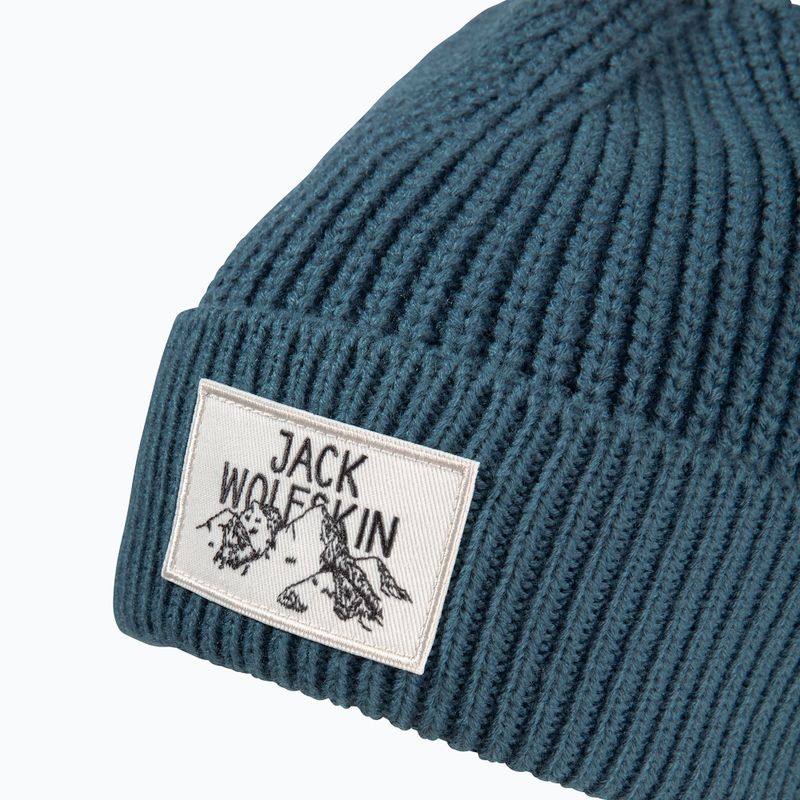 Žieminė kepurė Jack Wolfskin Badge aluminium blue 3