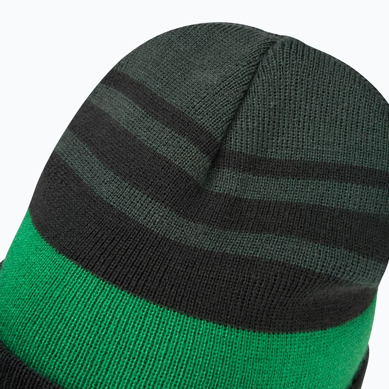 Vaikiška žieminė kepurė Jack Wolfskin Stripy Knit slate green/mystic 4