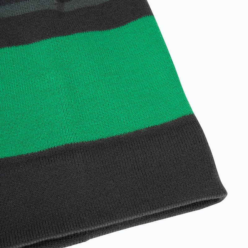 Vaikiška žieminė kepurė Jack Wolfskin Stripy Knit slate green/mystic 6