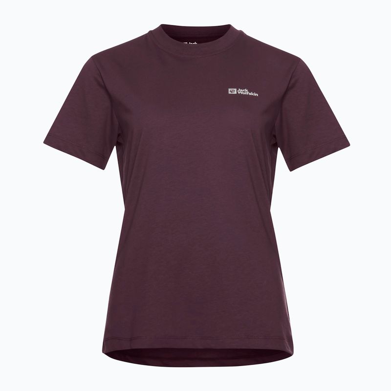 Moteriški marškinėliai Jack Wolfskin Essential amaranth 5