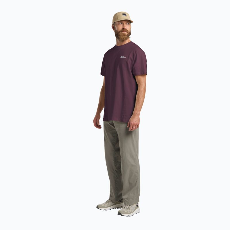 Vyriški marškinėliai Jack Wolfskin Essential amaranth 2