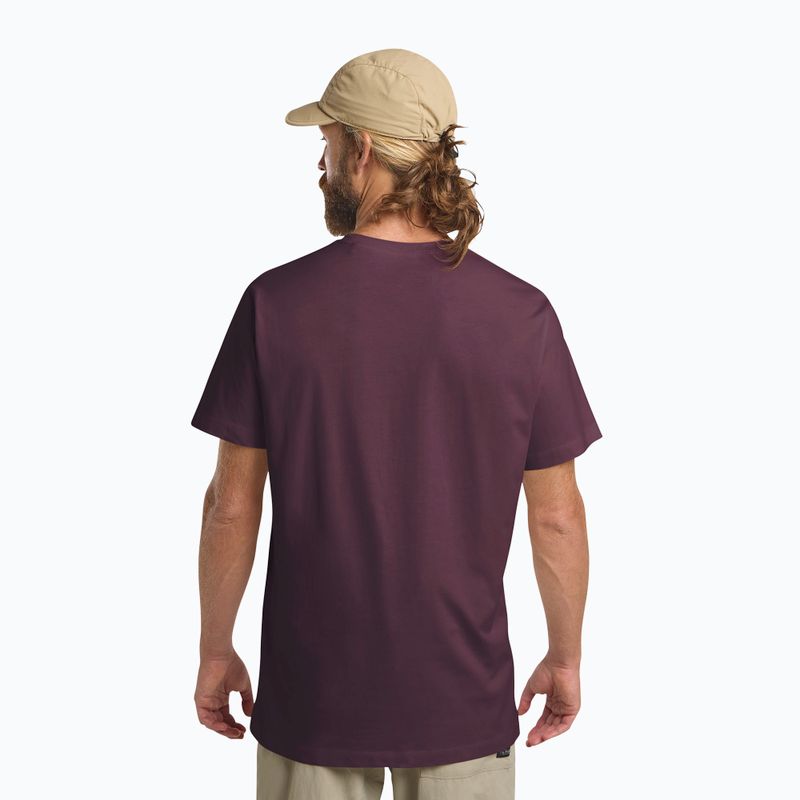 Vyriški marškinėliai Jack Wolfskin Essential amaranth 3