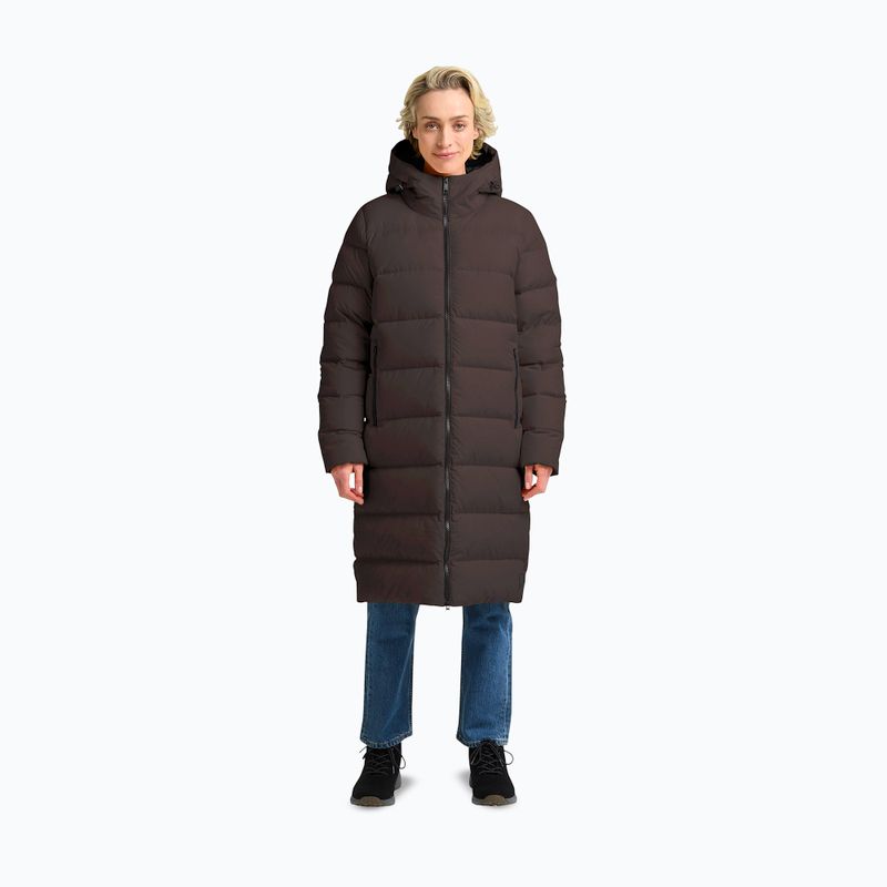 Moteriškas pūstas paltas Jack Wolfskin Frozen Palace peat