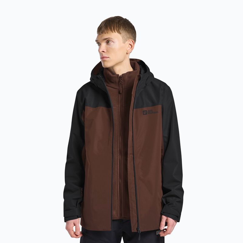 Vyriška striukė 3in1 Jack Wolfskin Taubenberg 3In1 hot choc 4