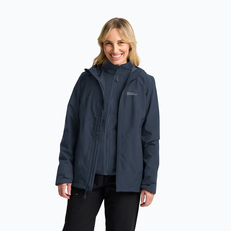 Moteriška striukė 3in1 Jack Wolfskin Moonrise 3In1 midnight sky 4
