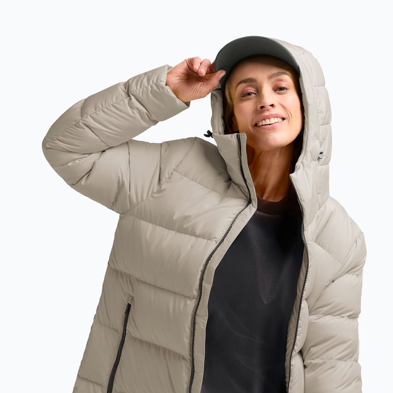 Moteriškas pūstas paltas Jack Wolfskin Frozen Palace pale sand 5