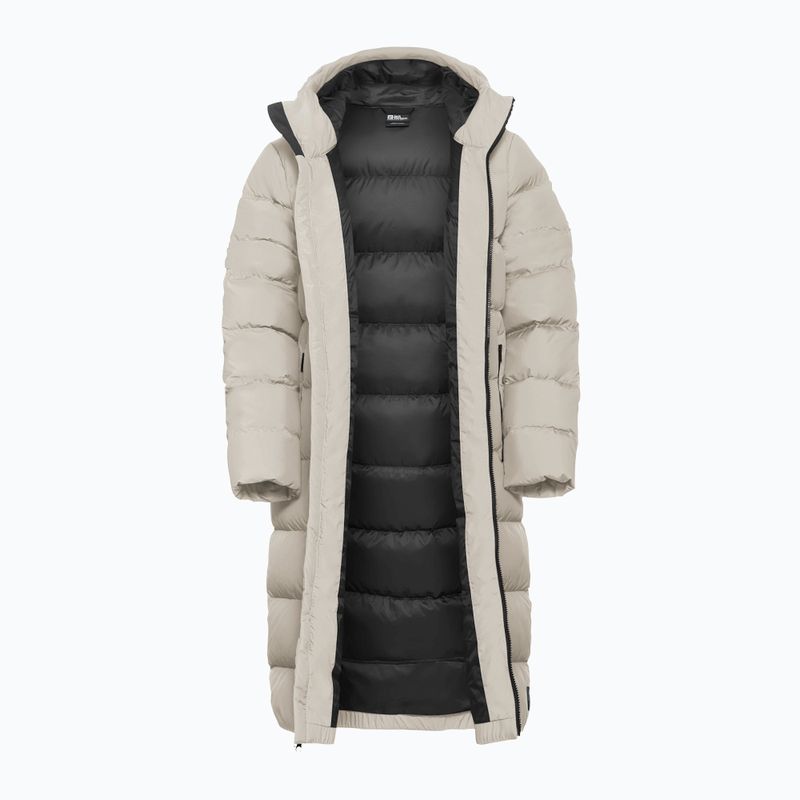 Moteriškas pūstas paltas Jack Wolfskin Frozen Palace pale sand 11