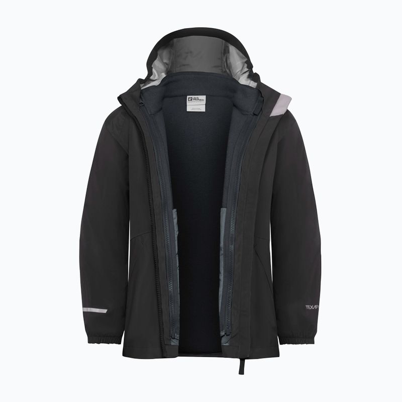 Vaikiška striukė 3in1 Jack Wolfskin Iceland 3IN1 black 4