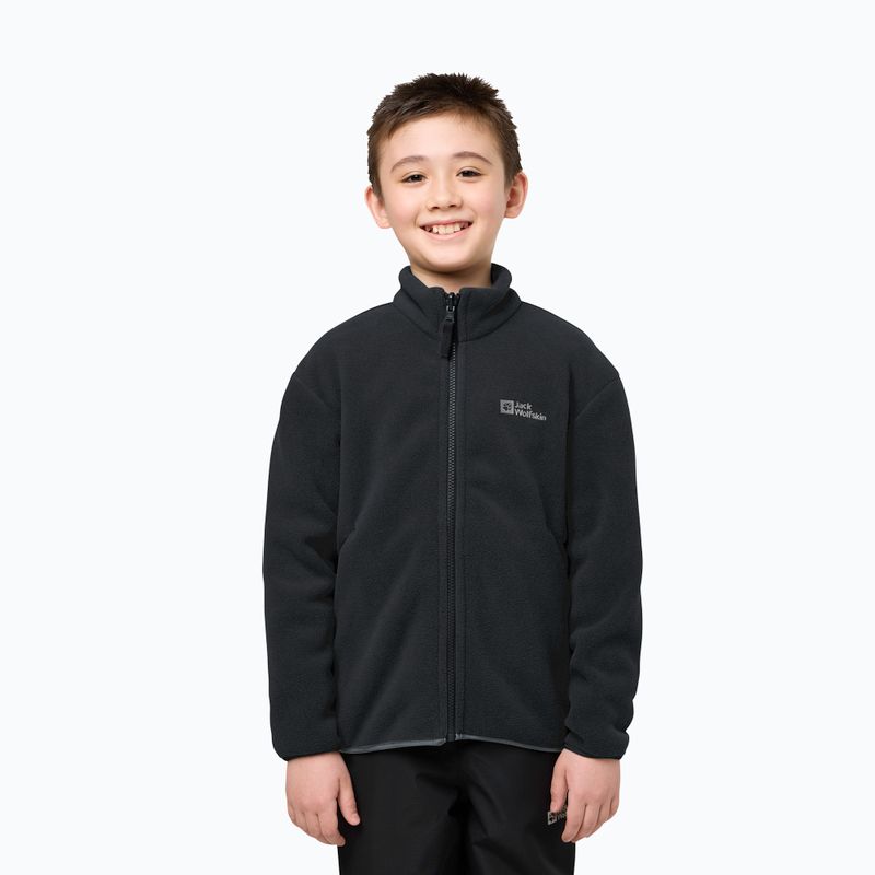 Vaikiška striukė 3in1 Jack Wolfskin Iceland 3IN1 black 14
