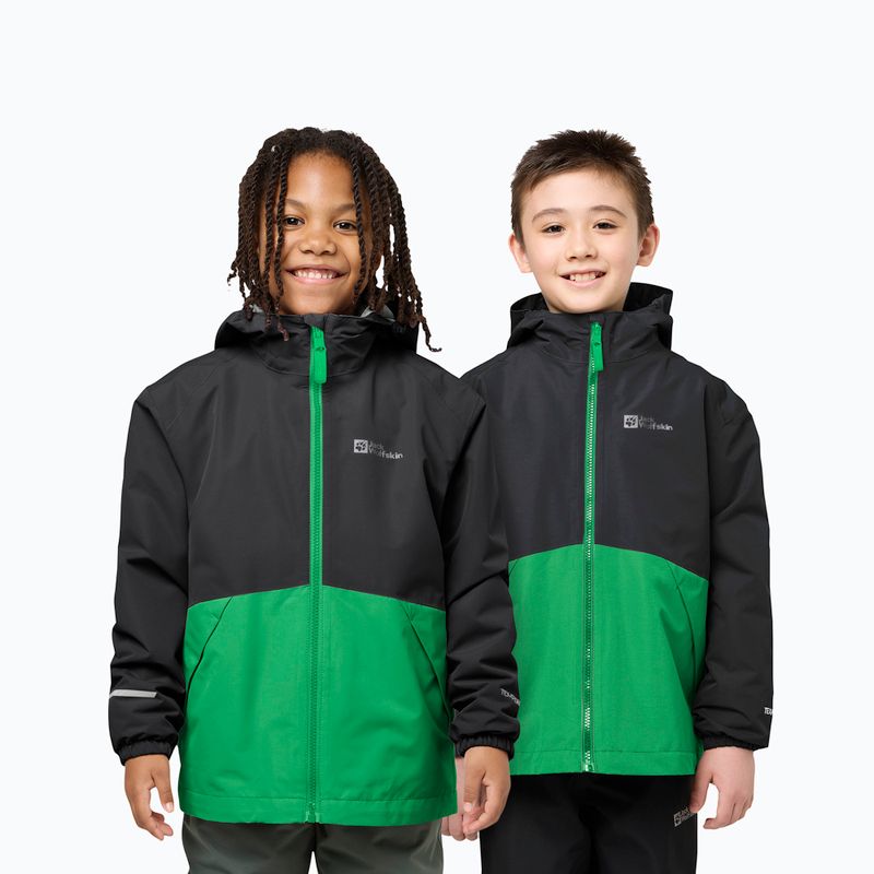 Vaikiška striukė 3in1 Jack Wolfskin Iceland 3IN1 mystic geen 7
