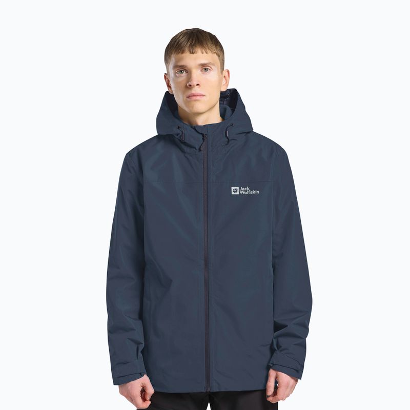 Vyriška striukė 3in1 Jack Wolfskin Taubenberg 3In1 midnight sky