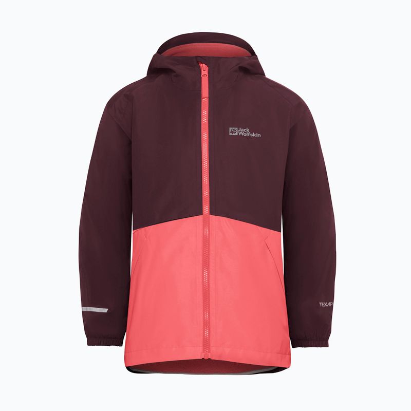 Vaikiška striukė 3in1 Jack Wolfskin Iceland 3IN1 sunset coral
