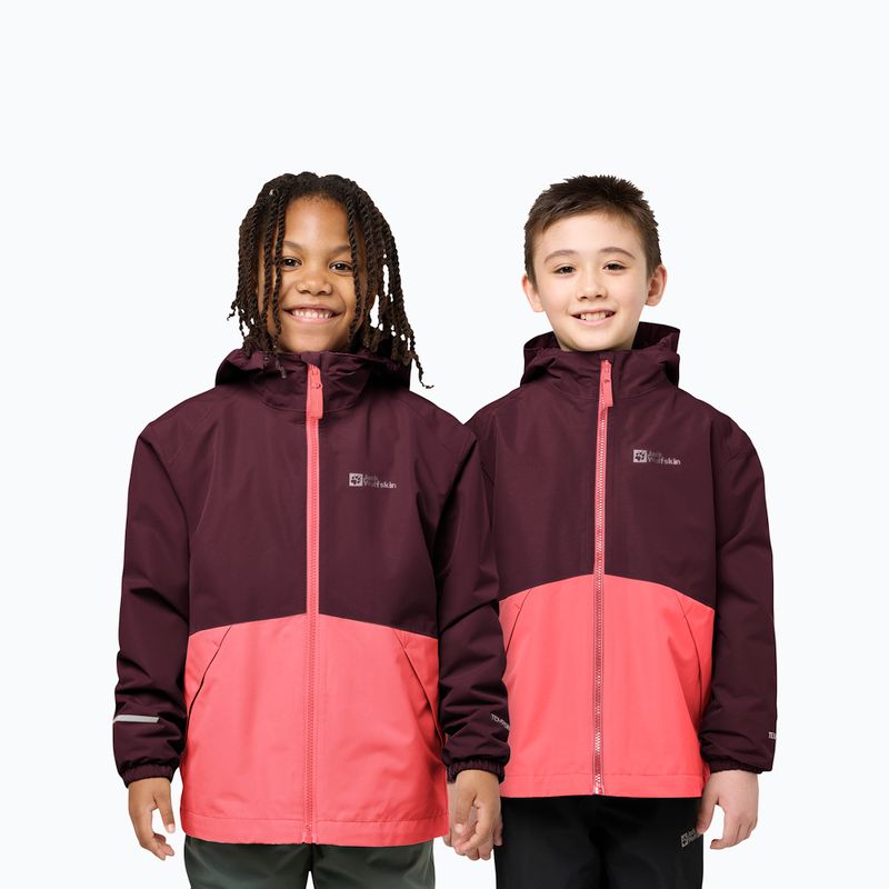 Vaikiška striukė 3in1 Jack Wolfskin Iceland 3IN1 sunset coral 7