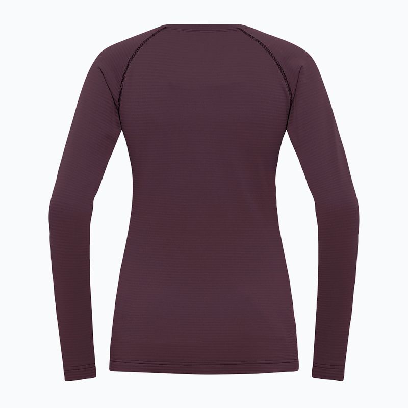 Moteriški termoaktyvūs marškinėliai ilgomis rankovėmis Jack Wolfskin Infinite Warm amaranth 4