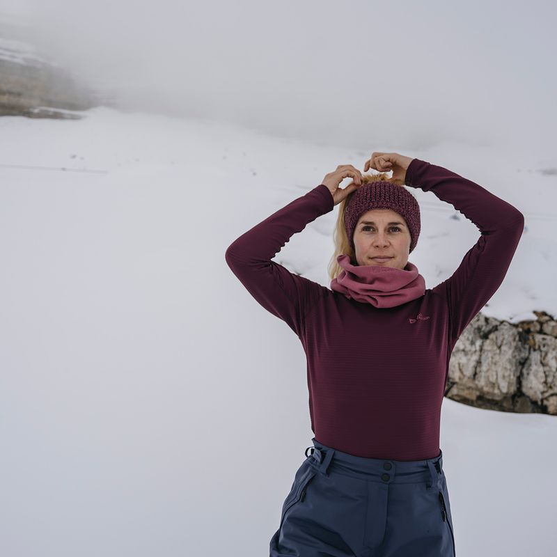 Moteriški termoaktyvūs marškinėliai Jack Wolfskin Infinite Warm amaranth 5